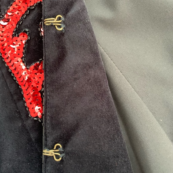 🌹DIANE GILMAN EMBELLISHED VELVET JACKET (SMALL)🌹 - Picture 5 of 16